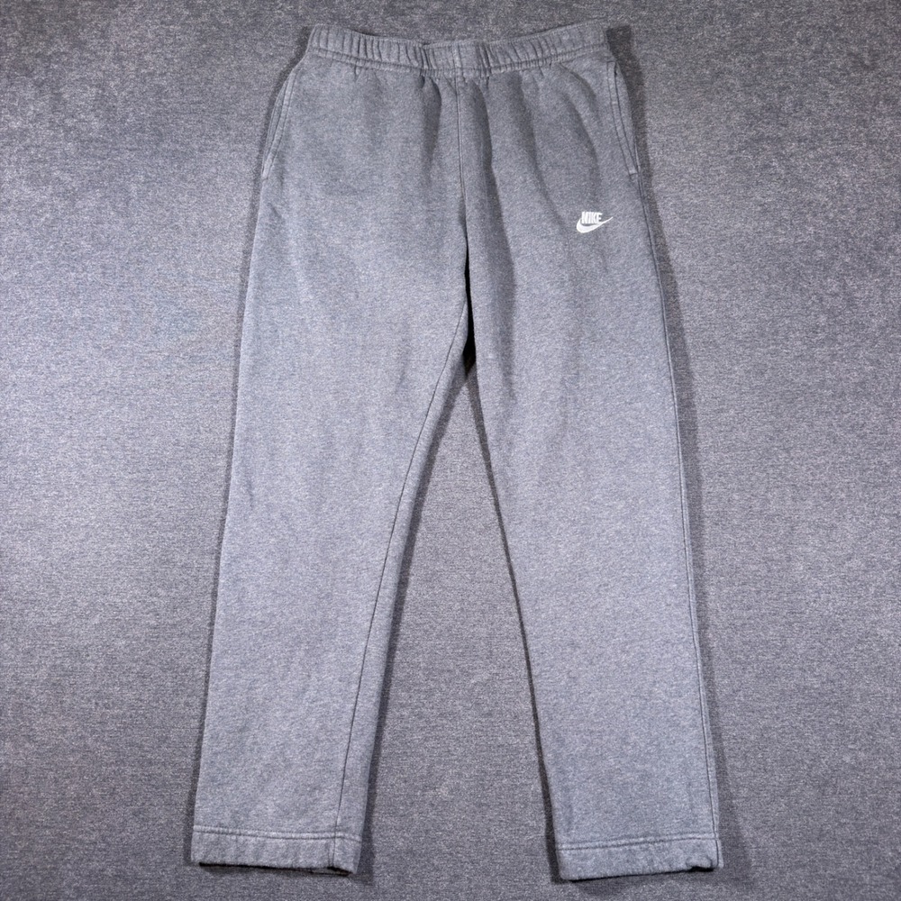 Nike Sweatpants Mens S Gray Club Fleece Straight Leg Athletic Gym Running
